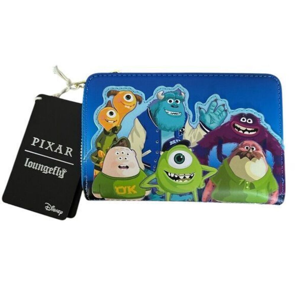 Disney Pixar Loungefly Monsters University Oozma Kappa Zip‎ Around Wallet NWT